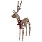 Northlight 47" LED Lighted Standing Rattan Reindeer Outdoor Christmas Decoration